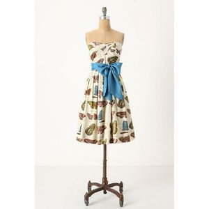 MAEVE Lepidoptera Butterfly Sash Fit Flare Dress
